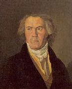 Ferdinand Georg Waldmuller Picture representing Ludwig van Beethoven in 1823 oil painting on canvas